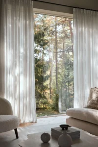 White Curtains With plain window